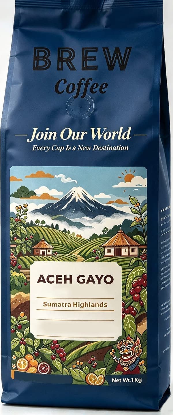BREW Coffee Aceh Gayo 1 kg bag