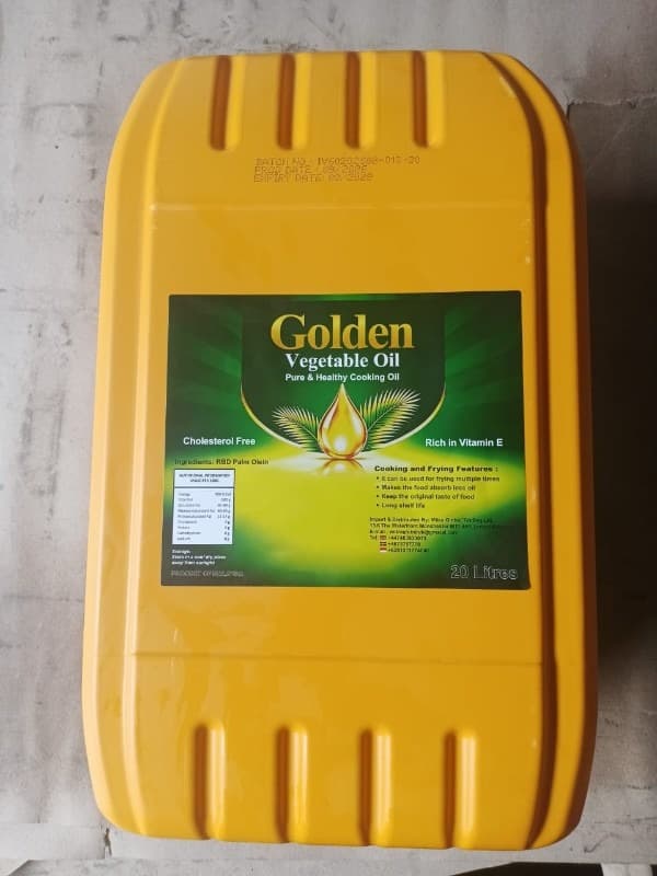 Golden Vegetable Oil — 20 Litre Jerrycan